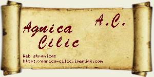 Agnica Cilić vizit kartica